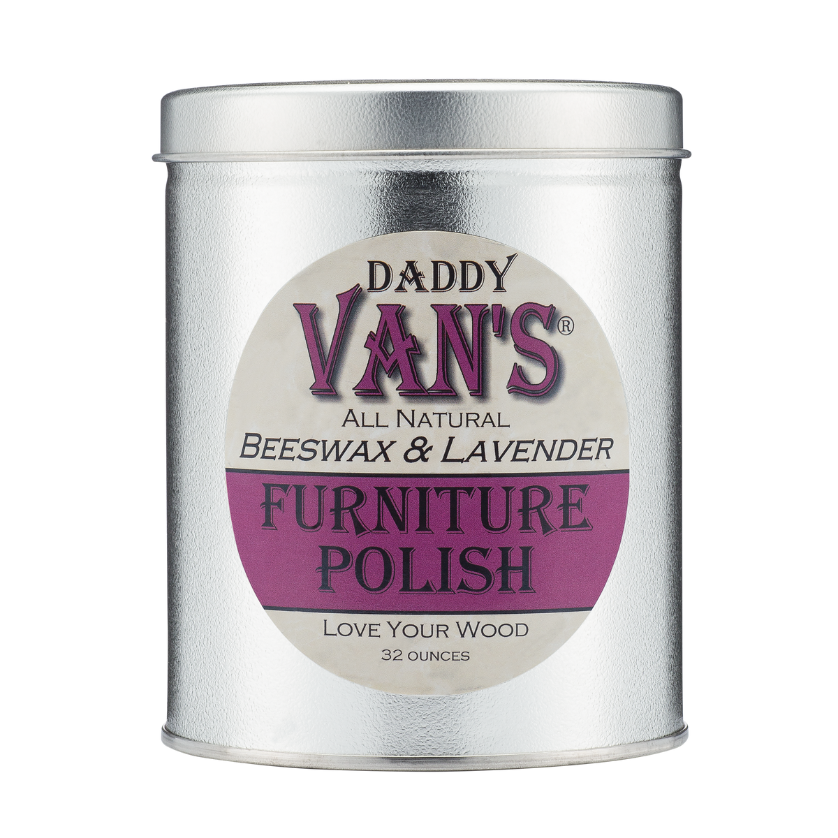Daddy Van's All Natural Beeswax & Lavender Furniture Polish - Big Dadd