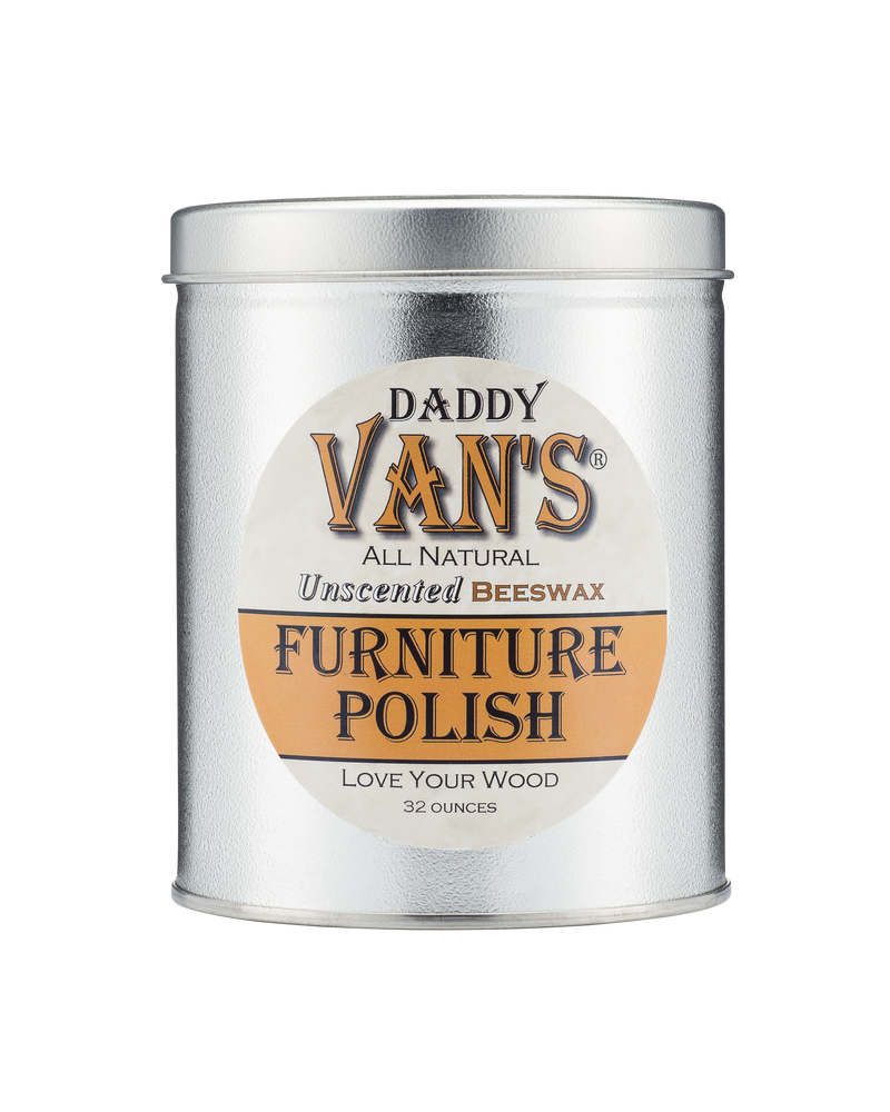 Daddy Van's All Natural Unscented Beeswax Furniture Polish - Big Daddy - 32 Ounces