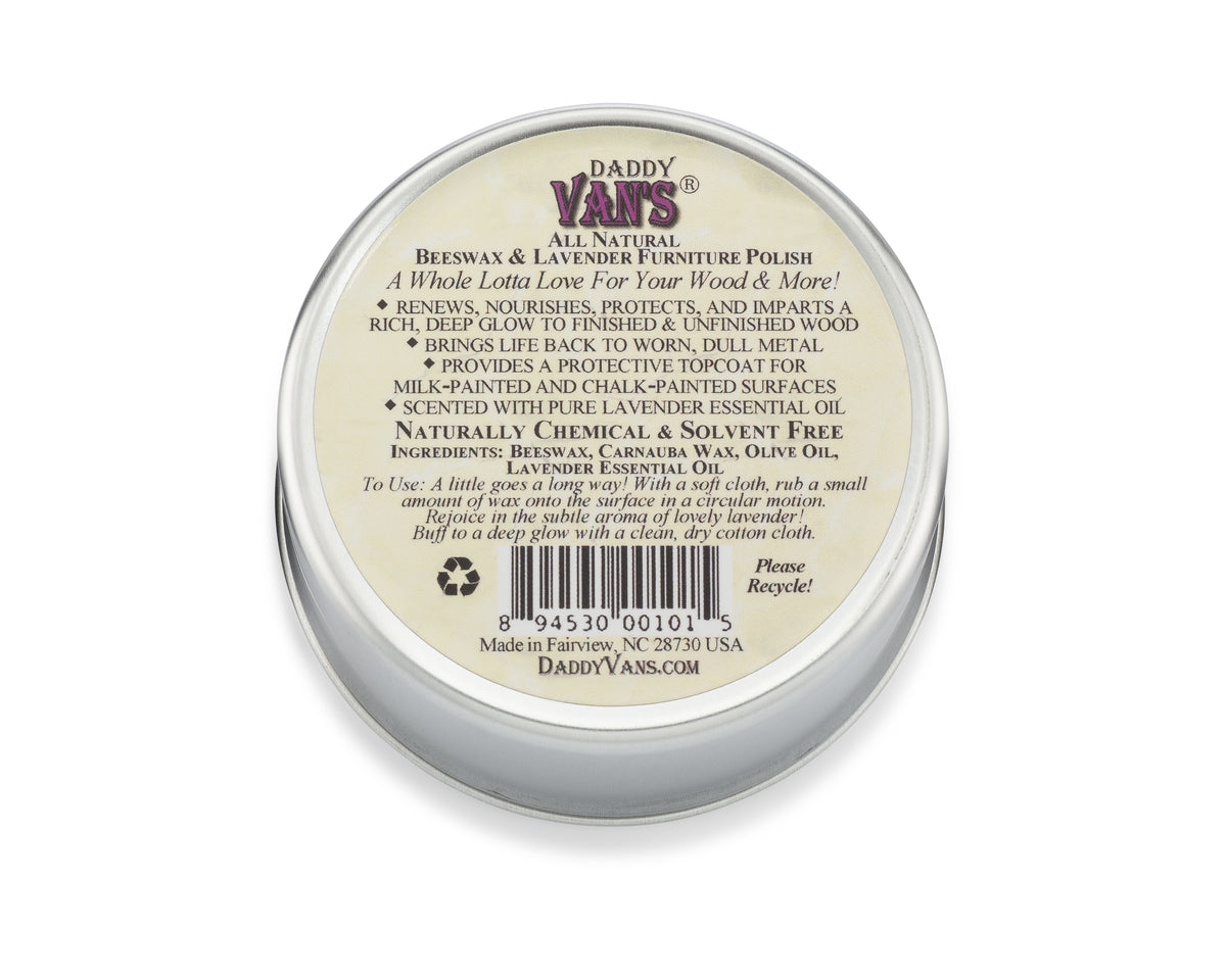Daddy Van's All Natural Beeswax & Lavender Furniture Polish